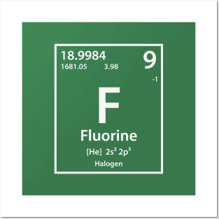 Fluorine Element Posters and Art